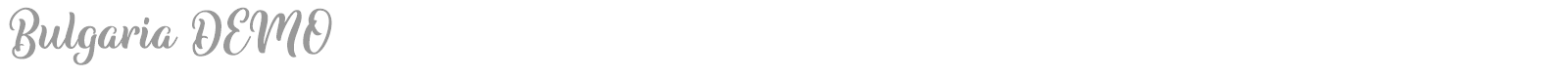 Bulgaria font preview